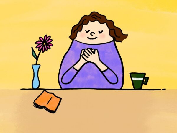 自分の気持ちを大切にしているイラスト
