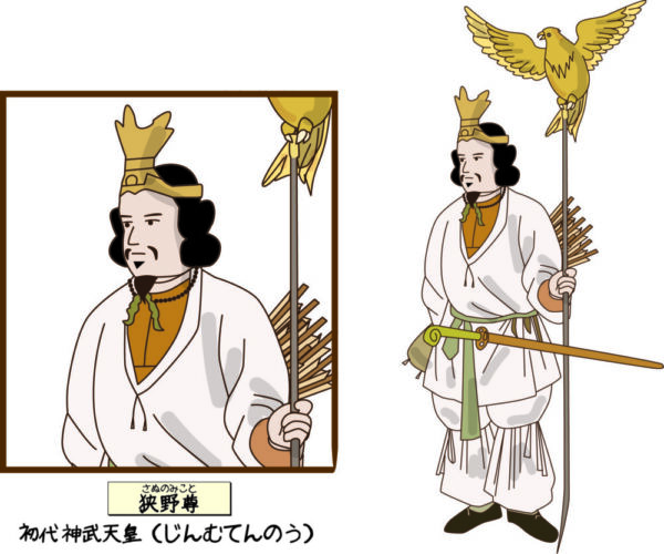 日本神話、神武天皇とトンビ「金鵄（きんし）」