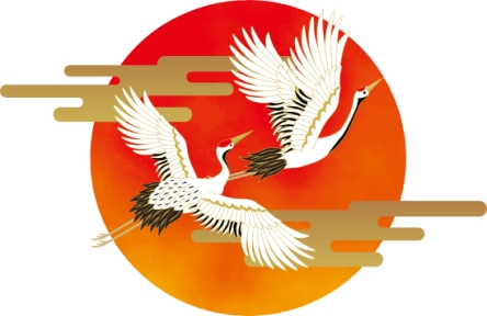 鶴と長寿、縁起の象徴