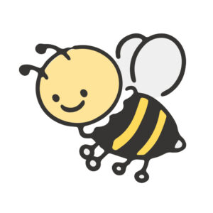 ミツバチ　イラスト図