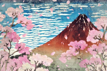 江戸時代の富士山 イラスト図