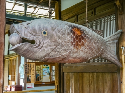 京都・宇治　黄檗山萬福寺の魚梆（ぎょぼう）の写真